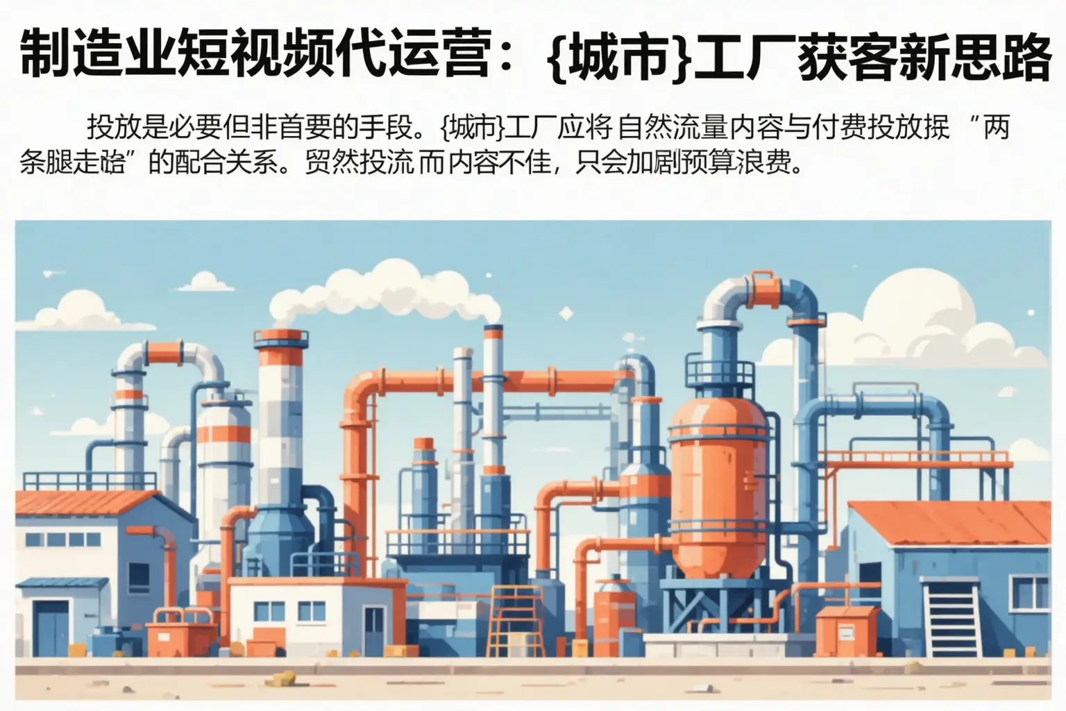 制造业短视频代运营：靖远工厂获客新思路